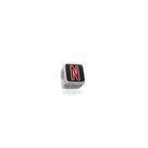 Berloque Prata 925 Separador Netflix Esmaltado 5mm