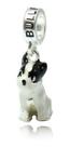 Berloque Prata Legitima 925 Cachorro Bull Dog Francês Berloque Prata Legitima 925 Cachorro Bull Dog Francês