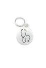 Berloque Pulseira Estetoscópio Prata 925