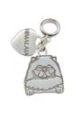 Berloque Pulseira Gato Himalaia Resinado Prata 925