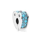 Berloque SEPARADOR CORAÇÃO P. AZUL em Prata S925 para pulseiras modelo Pandora ou Vivara Berloque SEPARADOR CORAÇÃO P. AZUL em Prata S925 para pulseiras modelo Pandora ou Vivara