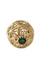 Berloque separador esfera ouro 18k amarelo com zirconio verde. ROSANGELA LIMA JOIAS