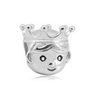 Berloque Separador Menino com Coroa Aço Inox