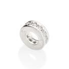 Berloque stopper separador de prata BRANCO 840088 Rommanel