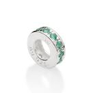 Berloque stopper separador de prata VERDE 840143 Rommanel