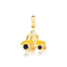 Berloque Trator Esmaltado Revestido em Ouro