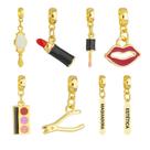 Berloques Maquiagem Estética Make Banhado a Ouro 18k Berloques Maquiagem Estética Make Banhado a Ouro 18k