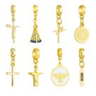 Berloques Religião Religioso Banhado a Ouro 18k