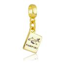 Berloques Viagem Travel Brasil Banhado a Ouro 18k