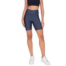 Bermuda Amei Sport Basic com Bolso - Azul escuro