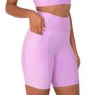 Bermuda Amei Sport Basic com Bolso - Lavanda
