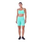 Bermuda Authen Feminino Essential Run Trot 3 Bolsos 15cm Verde Menta Bermuda Authen Feminino Essential Run Trot 3 Bolsos 15cm Verde Menta