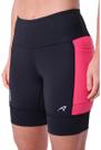 Bermuda Authen Grit Bossa 18cm - feminino - preto e rosa