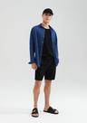 Bermuda Básica Masculina Jogger Em Sarja Moletom Bermuda Básica Masculina Jogger Em Sarja Moletom