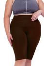 Bermuda Básica Plus Size Ciclista Cintura Alta