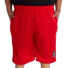 Bermuda Basquete Masculina M10 Plus Size Lisa Vermelho