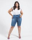 Bermuda Black Jeans Plus Size - 23787