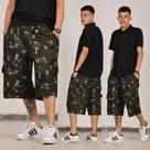 Bermuda Cargo Masculina Camuflada Exercito Táctica Street skate e casual Folgada COR VERDE