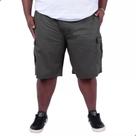 Bermuda Cargo Masculina Plus Size Brim Com Elástico Casual Bermuda Cargo Masculina Plus Size Brim Com Elástico Casual