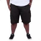 Bermuda Cargo Masculina Plus Size Brim Com Elástico Casual Bermuda Cargo Masculina Plus Size Brim Com Elástico Casual
