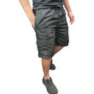 Bermuda Cargo Short Masculina 5 Bolsos Elástico Cordão Longa