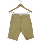 Bermuda Carmim Bolso Embutido Bege Masculina