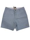 Bermuda casual acostamento listrado azul claro 120716013 Bermuda casual acostamento listrado azul claro 120716013