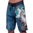 Bermuda Chronic Elastano Tattoo Oriental Cor:PretoTamanho:46