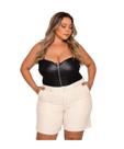 Bermuda Confort Amaciado Feminina Plus Size Meia Coxa