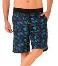 Bermuda de Moletom Digital Folhas Thomas Jr - Preto