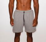 Bermuda de moletom masculina basica cinza mescla