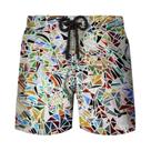 Bermuda De Praia Masculina Y2K Com Estampa Abstrata De Grafite, Calção De Banho 3D Para Surf E Verão