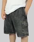 Bermuda DR7 Street Jeans Estonada Cargo No Corre - Preta