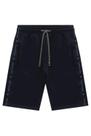 Bermuda Em Moletom Sem Pelúcia Johnny Fox Teen Menino 4 A 18 Preto -
