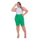 Bermuda Feminina Bengaline Plus Size Lycra 42 Ao 52 Social