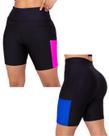 Bermuda Feminina Com Bolso Corrida Fitness