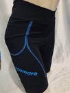 Bermuda feminina emana para ciclismo gugamaro preto/azul p