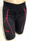 Bermuda feminina emana para ciclismo gugamaro preto/vermelho p