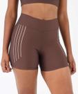 Bermuda Feminina Fitness Listras Cintura Alta Marisa M-20059