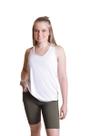 Bermuda Feminina Legging Fitness Academia Short Confortável Bolsos Laterais Treino Ciclismo