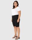 Bermuda feminina plus size ciclista em flex jeans - malwee