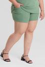 Bermuda feminina Plus Size em Ribana Santorini Cós Largo com Bolso - Serena