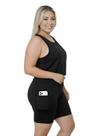 Bermuda Fitness Com Bolsos Laterais Para Celular Plus Size Cor:PretoTamanho:G3 Bermuda Fitness Com Bolsos Laterais Para Celular Plus Size Cor:PretoTamanho:G3