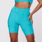 Bermuda Fitness Feminina Meia Coxa Jacquard Poliamida Orbis Cós Alto