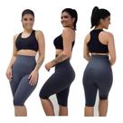 Bermuda Fitness Modeladora Suplex De Poliamida - CINZA ESCURO