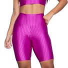 Bermuda Fitness New Zig 3D WLS Modas Poliamida Cós Alto Academia Treino Moda Feminina