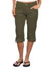 Bermuda Flamingals Mid Rise Cargo Capris Green para mulheres