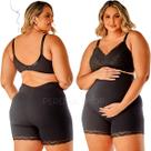 Bermuda Gestante Grávida Gravidez Em Algodão Cintura Dupla Alta Crescimento da Barriga 340381