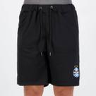Bermuda Grêmio Moletom Escudo Preta