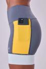 Bermuda Grit Bossa 15cm Authen Cinza / Amarelo / Cinza Claro Tamanho:GCor:Cinza